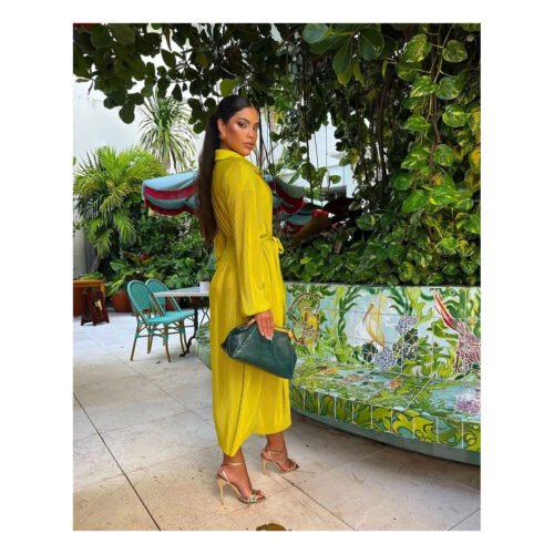 Sarabel Lime Dress - Image 2