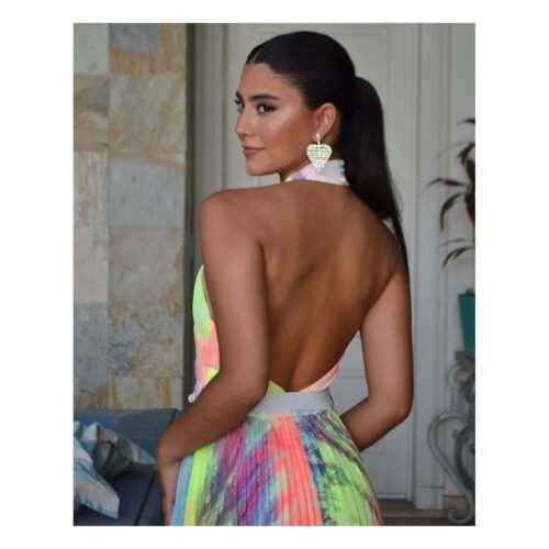 Saray Bright Colors Dress - Image 3