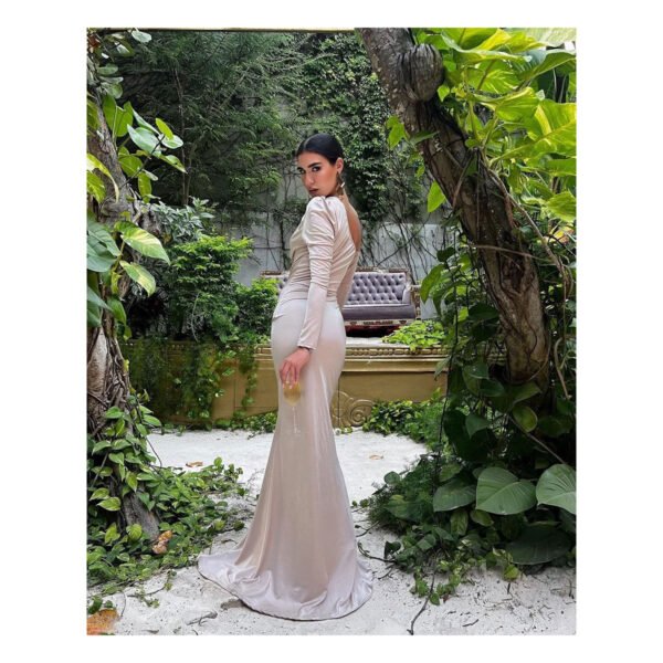 Elda Champagne Dress - Image 2
