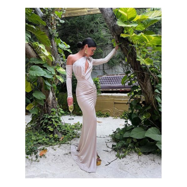 Elda Champagne Dress - Image 3