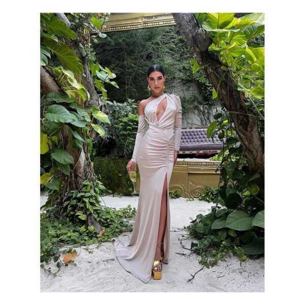 Elda Champagne Dress - Image 4