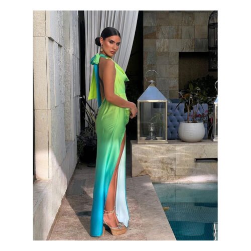Elida Green Dress - Image 4