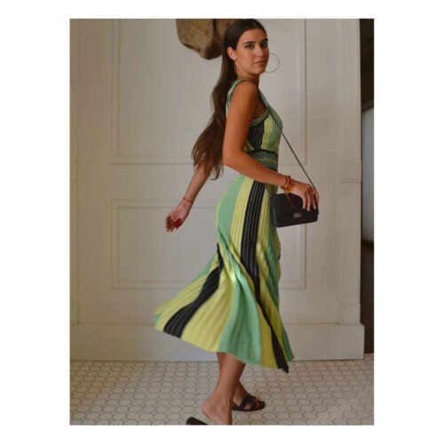 Rebeca Green Dress - Image 3