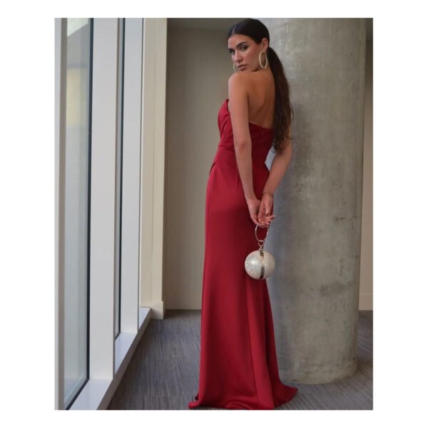 Heart Maxi Red Dress - Image 3