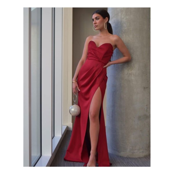 Heart Maxi Red Dress