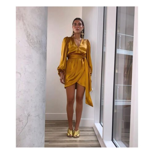 Rimini Satin Dress - Image 2