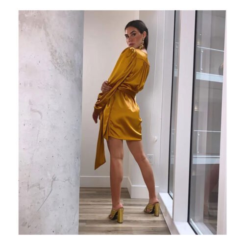 Rimini Satin Dress - Image 4