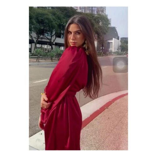Rimini Satin Dress - Image 8
