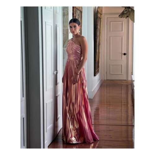 Saliha Metallic Dress - Image 6