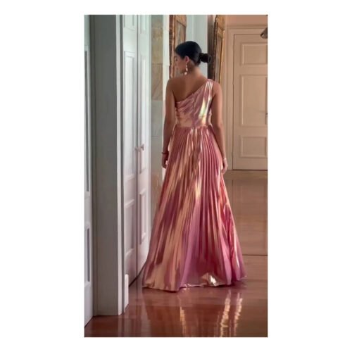 Saliha Metallic Dress - Image 7