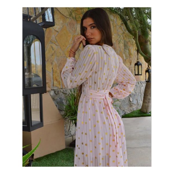 Sandy Polka Pink Dress - Image 3