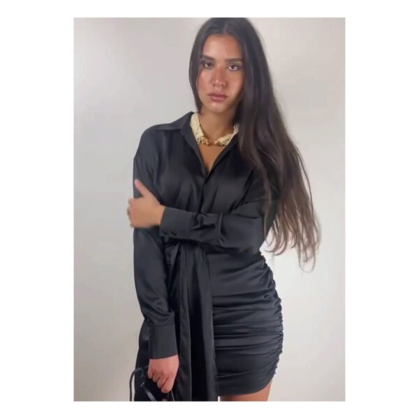 Zaira Satin Dress - Image 3
