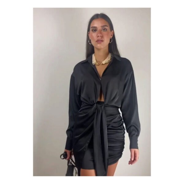 Zaira Satin Dress - Image 4