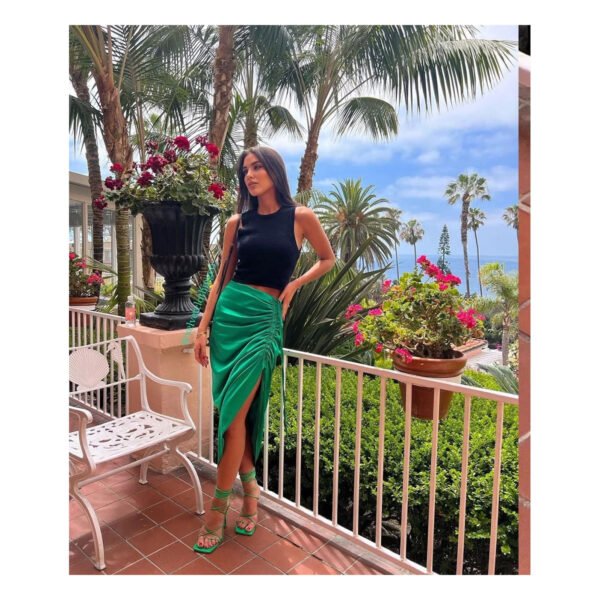 Zarina Green Skirt - Image 2