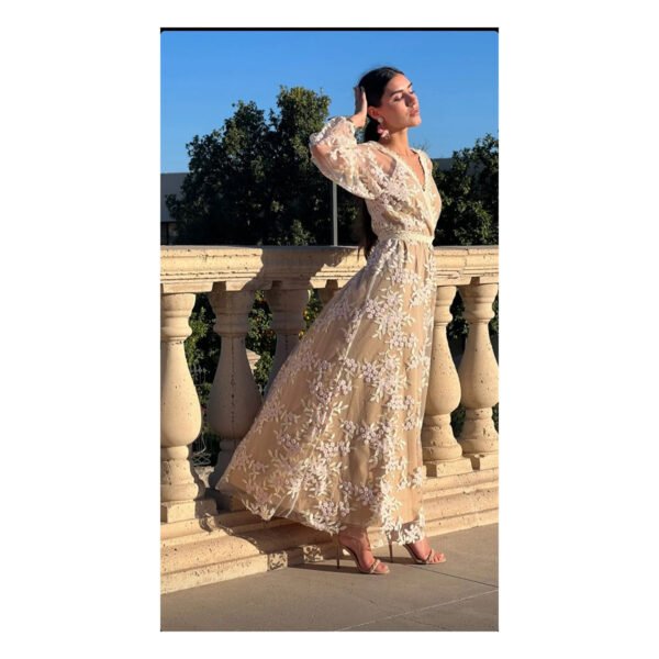Zinnia Beige Dress - Image 2