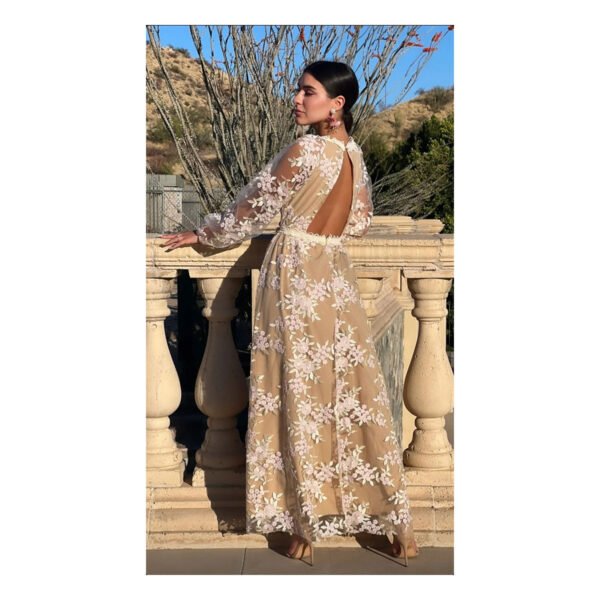 Zinnia Beige Dress - Image 3
