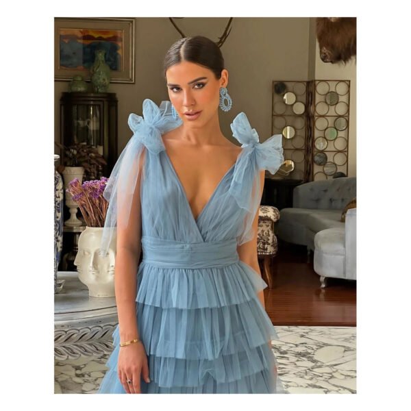 Vestido Azul Gara Mini - Image 3