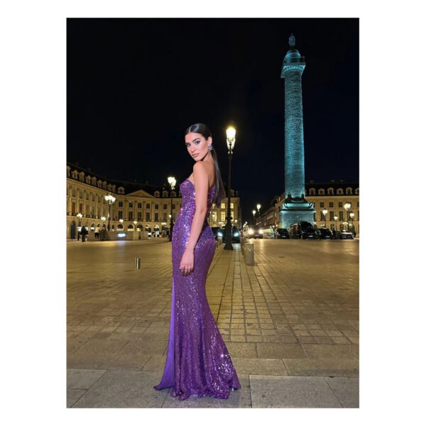 Christin Sequin Dress - Image 4