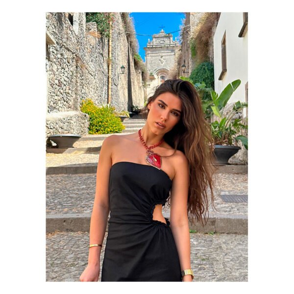 Galia Black Dress - Image 4