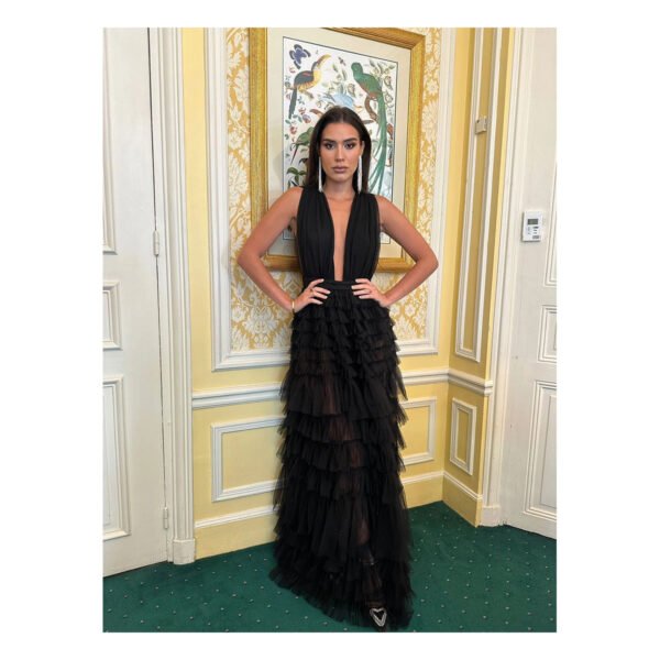 Mallory Black Dress - Image 2