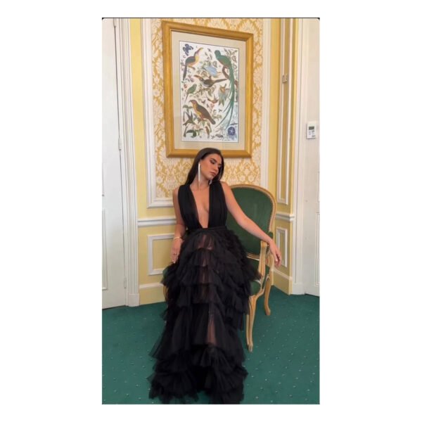 Mallory Black Dress - Image 6