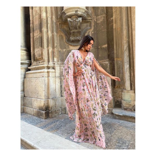 Norelia Floral Pink Dress - Image 2