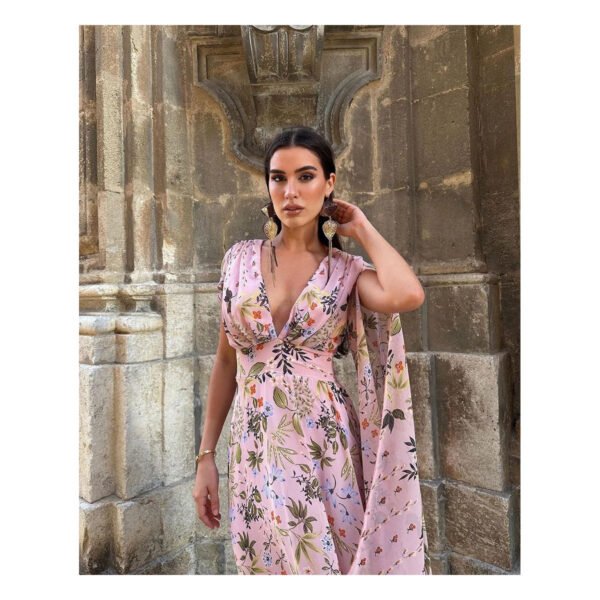 Norelia Floral Pink Dress - Image 4