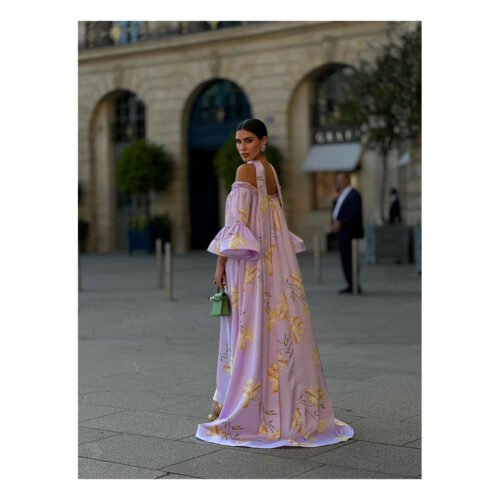 Olinda Lilac Floral Dress - Image 3