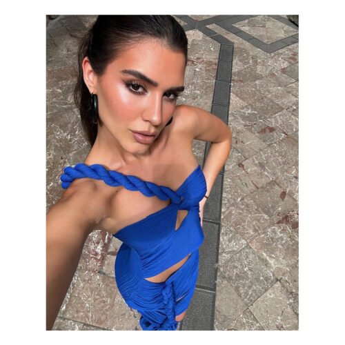 Marlenne Royal Blue Dress - Image 2