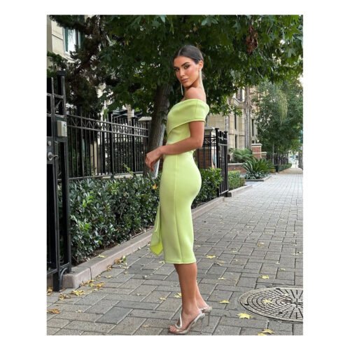 Suhail Pistachio Midi dress - Image 3