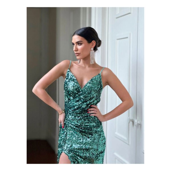 Yasneidi Green Dress - Image 4
