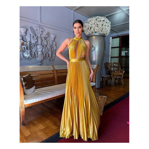 Ainhara Yellow Mustard Dress - Image 2