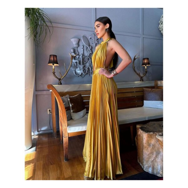 Ainhara Yellow Mustard Dress - Image 4