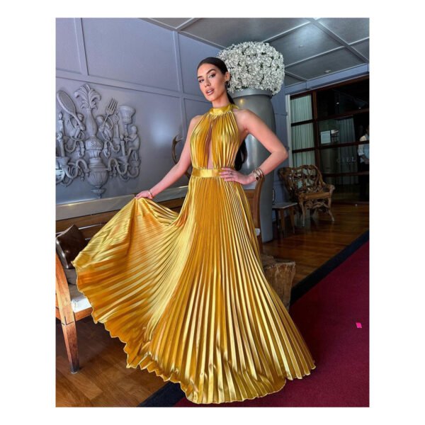 Ainhara Yellow Mustard Dress