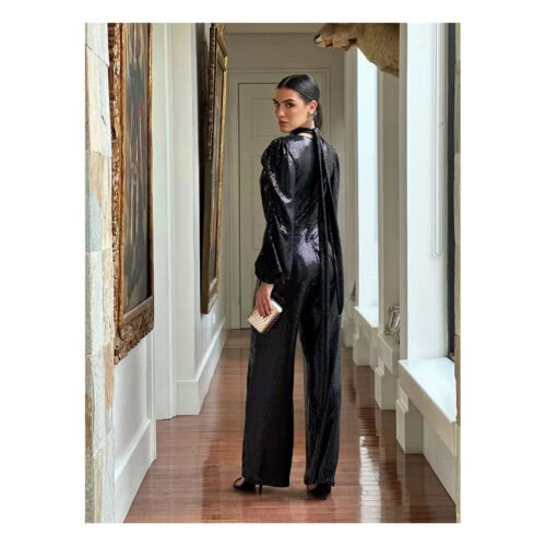 Atteneri Black Sequin Jumpsuit - Image 5