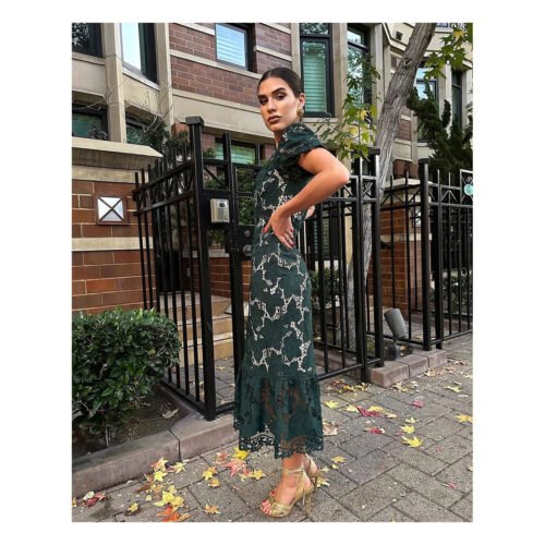 Tareisa Green Dress - Image 3