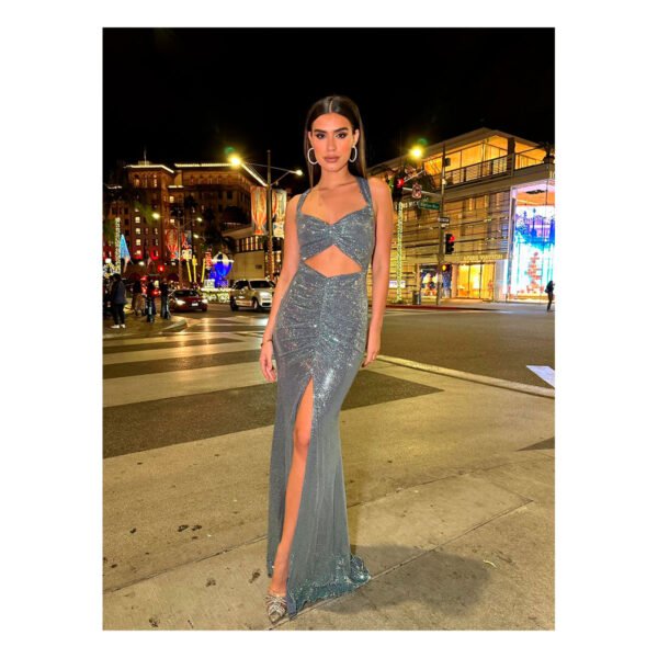 Carey Slate Blue Dress