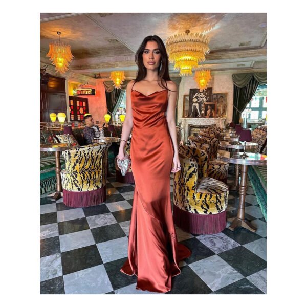 Casia Satin Dress - Image 6