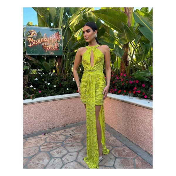 Nessi Mini Green Dress - Image 3