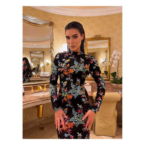 Sayuri Multicolor Sequin Dress - Image 5