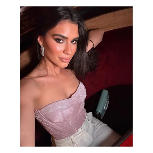 Annissa Pink Glitter Corset - Image 2