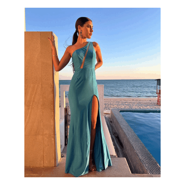 Stacie Blue Dress - Image 4