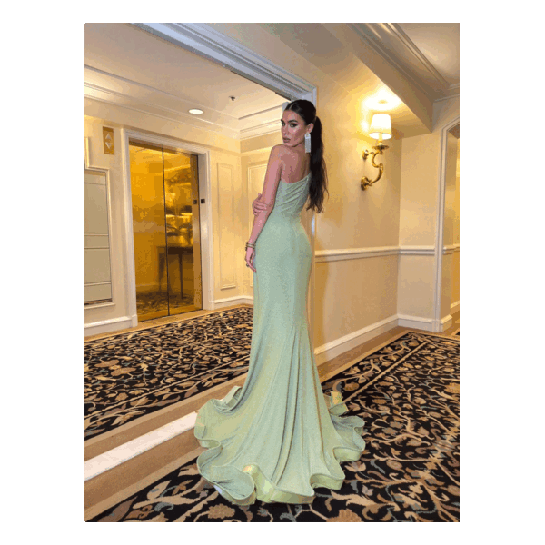 Bibi Sage Glitter Dress - Image 4