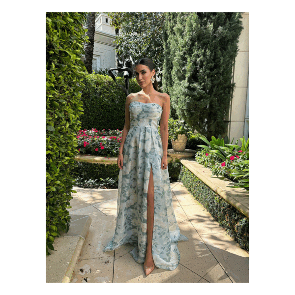 Bunni Light Blue Floral Dress