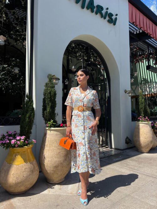 Caramel Midi Dress - Image 5